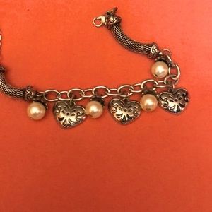 Silver tone bracelet